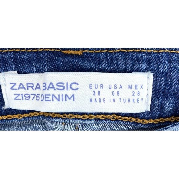 Zara Womens Size 6 Unfinished Side Hem Jeans - Picture 5 of 5